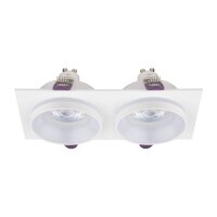 Einbauspot Weiß 17,5 cm GU10 Modern 2-flammig