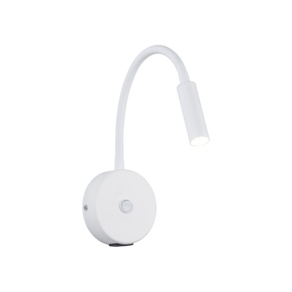 Wandleuchte Weiß G9 B:32 cm modern Stahl Schalter USB