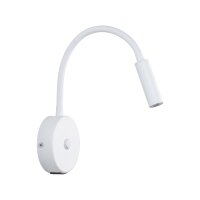 Wandleuchte Weiß G9 B:32 cm modern Stahl Schalter USB