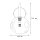 Wandleuchte Metall Braun B:15 cm G9 Glas Cognac
