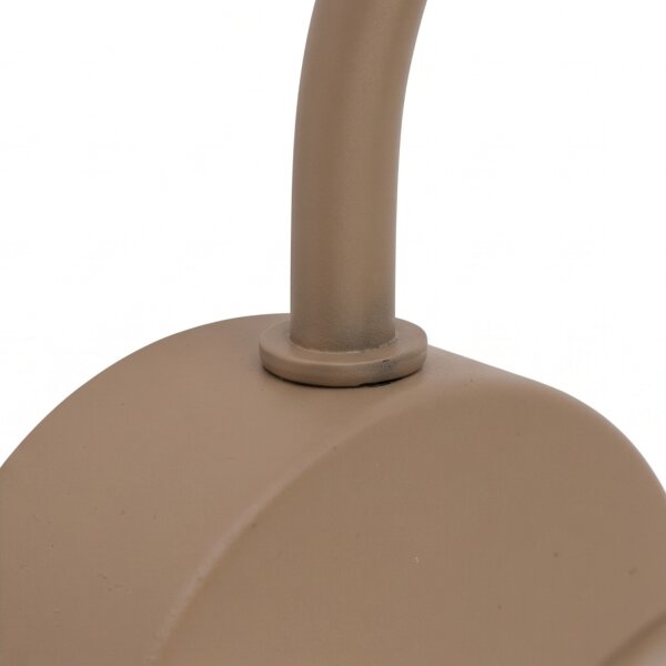 Wandleuchte Metall Beige G9 B:15 cm Glas Cognac