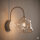Wandleuchte Metall Beige G9 B:15 cm Glas Cognac