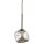 Pendelleuchte Braun Metall B:15 cm G9 Glas in Cognac