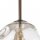 Pendelleuchte Braun Metall B:15 cm G9 Glas in Cognac