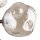 Pendelleuchte Glas Metall B:29 cm G9 in Cognac Braun