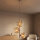 Pendelleuchte Glas Metall Cognac Beige G9 B:29 cm