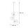 Pendelleuchte Glas Metall Cognac Beige G9 B:29 cm