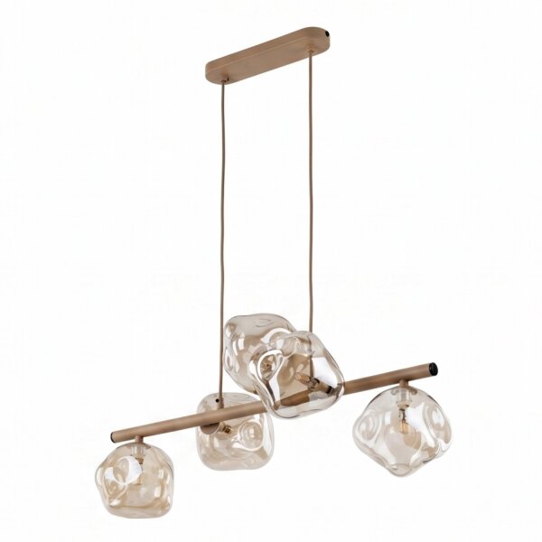Pendelleuchte Beige Metall 65 cm G9 modern 5-flammig