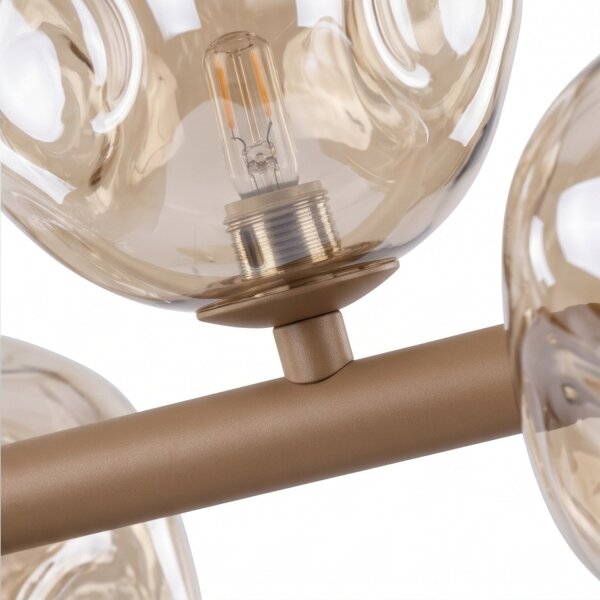 Pendelleuchte Beige Metall 65 cm G9 modern 5-flammig