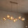 Pendelleuchte zeitlos Metall Beige 90 cm G9 7-flammig