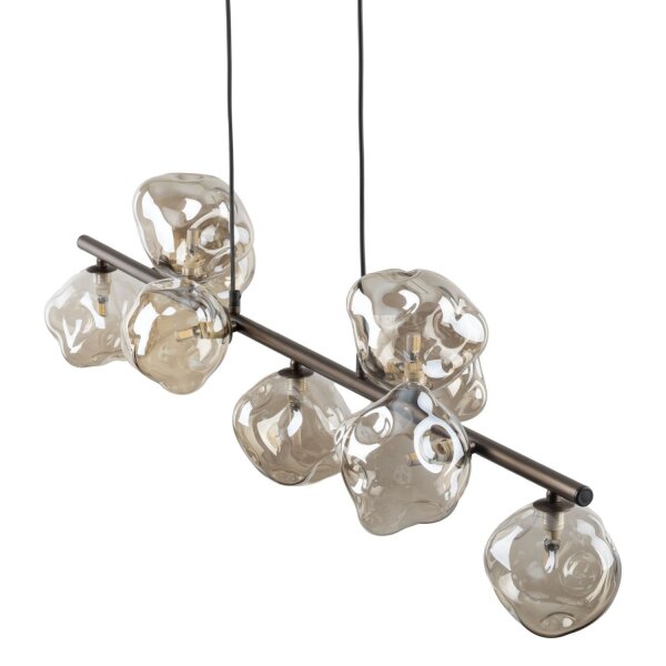Pendelleuchte Braun zeitlos 116 cm Metall G9 9-flammig
