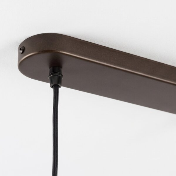 Pendelleuchte Braun zeitlos 116 cm Metall G9 9-flammig