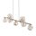 Pendelleuchte Metall Glas 116 cm Beige Cognac G9 9-flmg