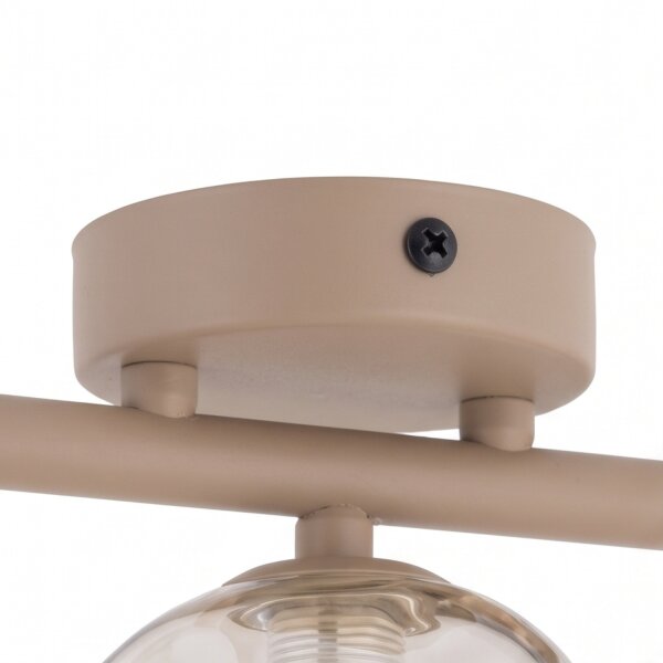 Deckenleuchte Metall zeitlos 50 cm Beige G9 Stilvoll
