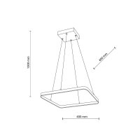 LED Pendelleuchte Gold B:40 cm 4000 K neutralweiß