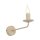 Wandleuchte Beige Stahl E14 B:8 cm Retro elegant