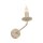 Wandleuchte Beige Stahl E14 B:8 cm Retro elegant