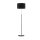 Stehleuchte Stoffschirm Metall E27 150 cm Schwarz Gold