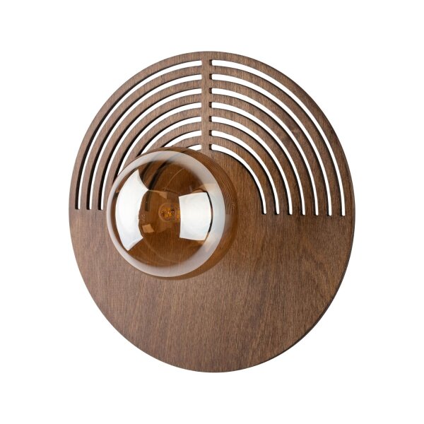 Wandleuchte skandinavisch Holz Transparent B:30 cm G9