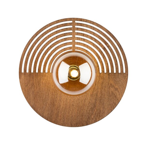 Wandleuchte skandinavisch Holz Transparent B:30 cm G9
