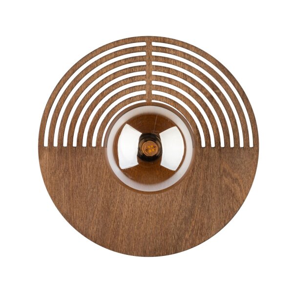 Wandleuchte skandinavisch Holz Transparent B:30 cm G9