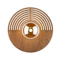 Wandleuchte skandinavisch Holz Transparent B:30 cm G9