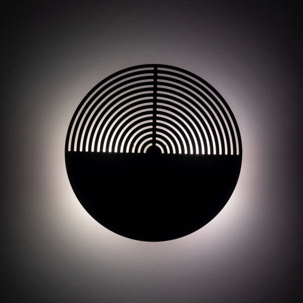 Wandleuchte Holz indirekt B:40 cm G9 Eiche 2-flammig