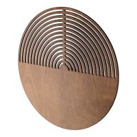 Wandleuchte Holz indirekt B:40 cm G9 Eiche 2-flammig