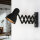 Wandlampe Metall E27 mit Auszug Schalter Schwarz