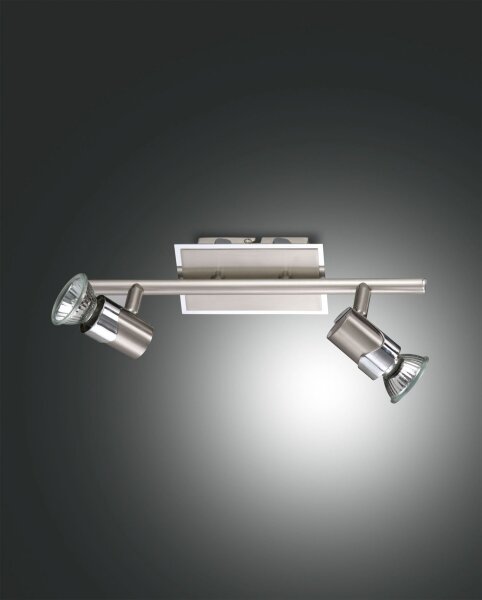Deckenspot Chrom GU10 L:31 cm schwenkbar verstellbar