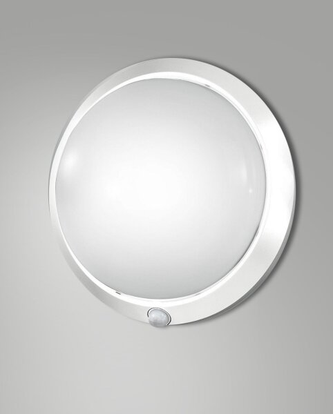 Deckenleuchte Weiß IP44 E27 B:30 cm blendarm dekorativ