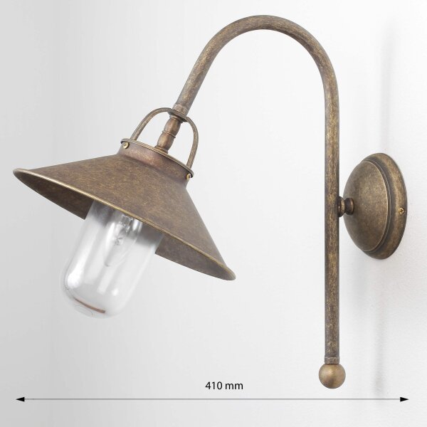 Applique murale dextérieur en laiton bronze antique