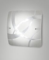 LED Deckenleuchte Glas 4000K Weiß B:30 cm 1300 lm