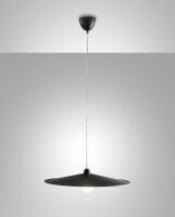 H&auml;ngelampe Schwarz Metall E27 &Oslash;50 cm rund dekorativ