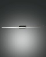LED Wandleuchte IP44 3000K Metall Schwarz B:109,5 cm
