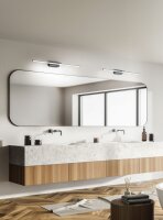LED Wandleuchte Chrom IP44 3000K Metall B:109,5 cm