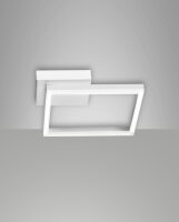LED Deckenleuchte Aluminium 3000K Wei&szlig; dimmbar B:30 cm