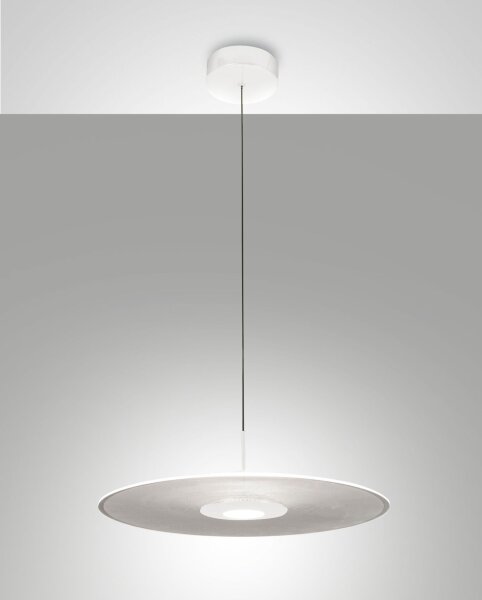 LED Pendelleuchte Weiß 3000K dimmbar Ø45 cm rund