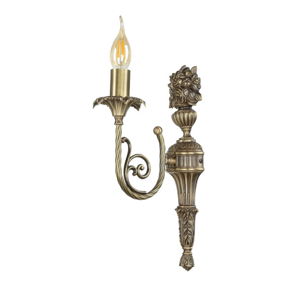 Applique murale Premium en laiton véritable bronze Classique