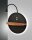 LED Wandleuchte Holz 3000K Schwarz dimmbar H:62 cm