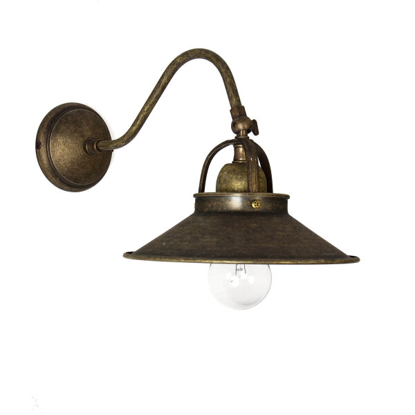 Premium Wandleuchte Country Messing in Bronze Antik