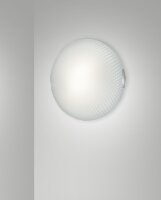 Deckenleuchte Metall Glas E27 Weiß B:30 cm dekorativ