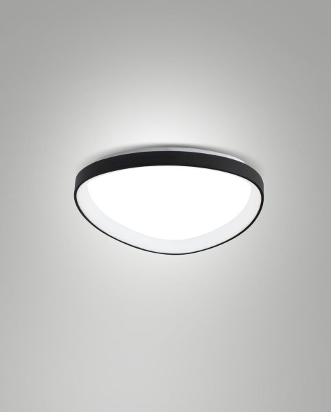 LED Deckenleuchte Schwarz 2700/3000/4000K B:42 cm