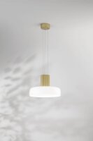 LED Hängelampe Glas 2700/3000/4000K Gold Ø42...
