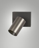 Wandspot Aluminium Schalter GU10 B:10 cm schwenkbar