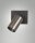 Wandspot Aluminium Schalter GU10 B:10 cm schwenkbar