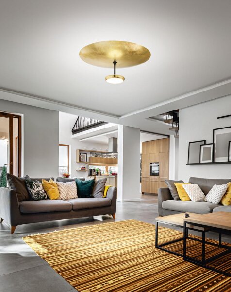 LED Deckenleuchte Gold 3000K L:60 cm 3200 lm rund