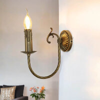 Jugendstil Wandleuchter E14 Petalo