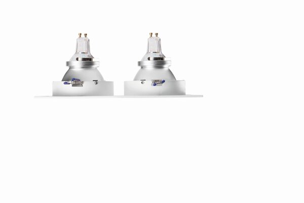 Einbauleuchte Weiß Metall GU10 B:12,8 cm dekorativ