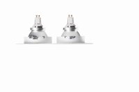 Einbauleuchte Weiß Metall GU10 B:12,8 cm dekorativ